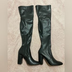 ALDO High Knee Leather Boots